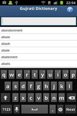 Gujarati Dictionary Free android App screenshot 2